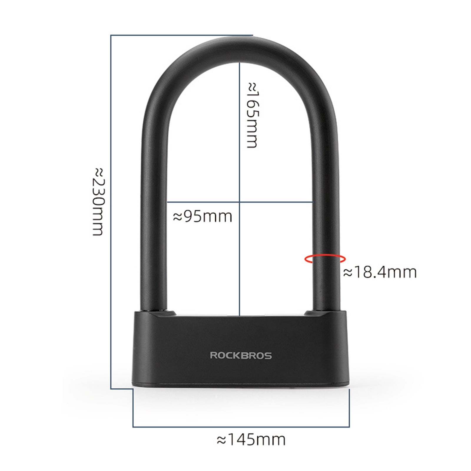 Ebike Smart Fingerprint Security U-Lock