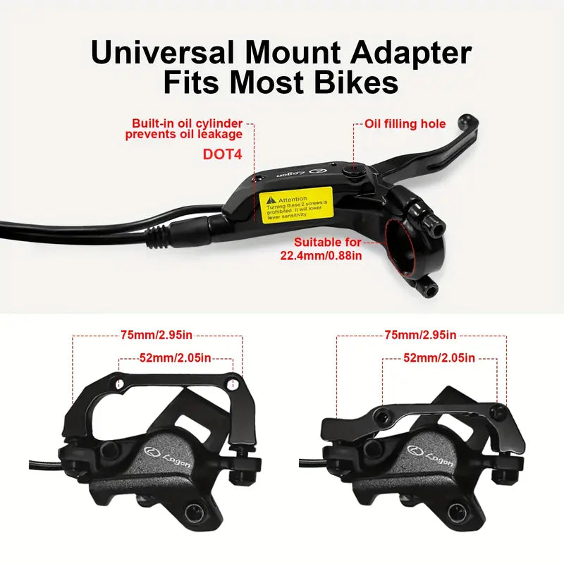 Hydraulic Disc Brake Set for ebike