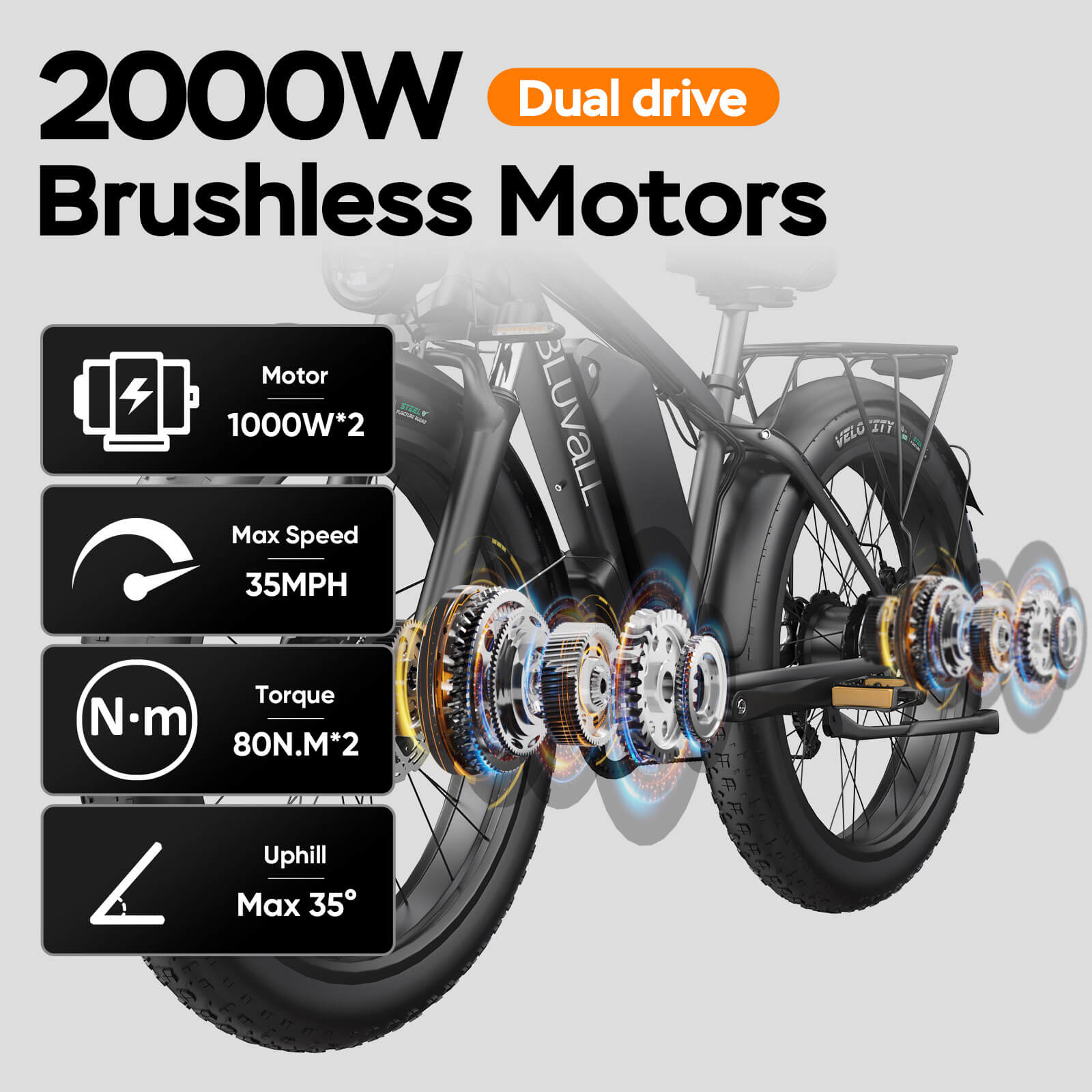 Bluvall B1 eBike -2000W