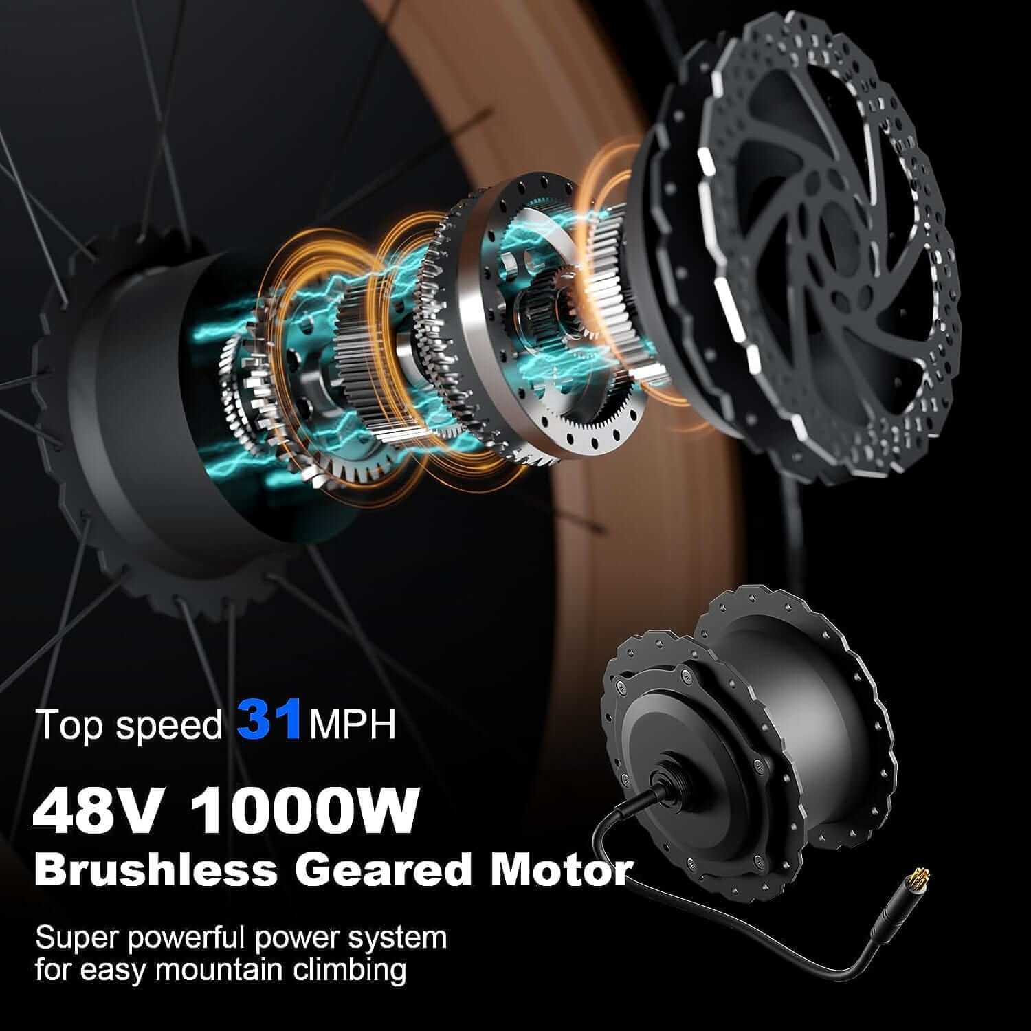 Bluvall B1 eBike - 1000W