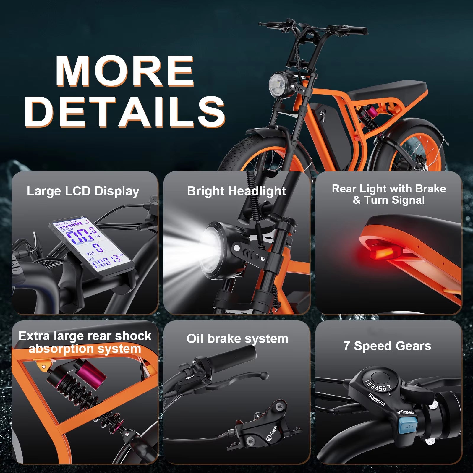 Bluvall SU8 52V 1500W Full Suspension Fat Tire Bike