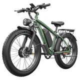 Bluvall B1 Black 48V 1000W 26" Fat Tire Electric Bike