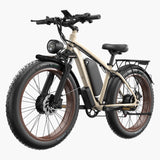 Bluvall B1 Black 48V 1000W 26" Fat Tire Electric Bike