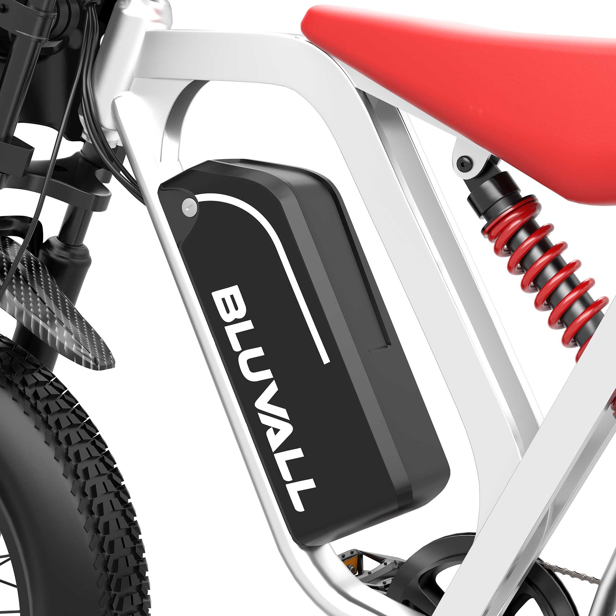 Bluvall R700 1500W 52V Electric Bike - Black(US)