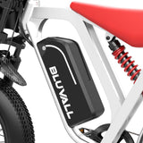 Bluvall R700 1500W 52V Electric Bike - Black(US)