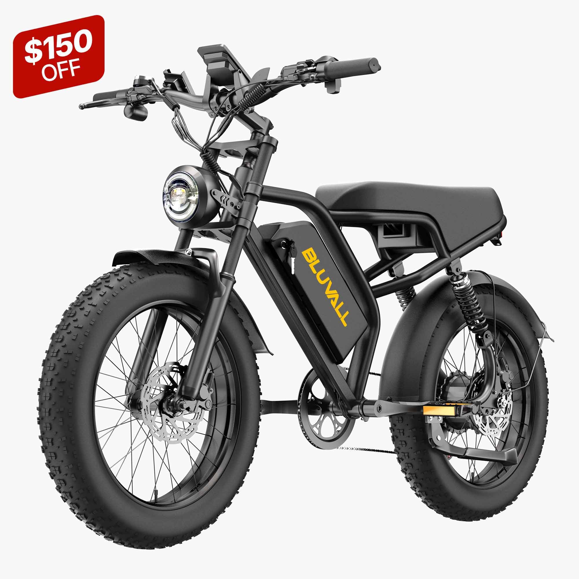 Bluvall S20 Fat Tire Moped-Style Ebike