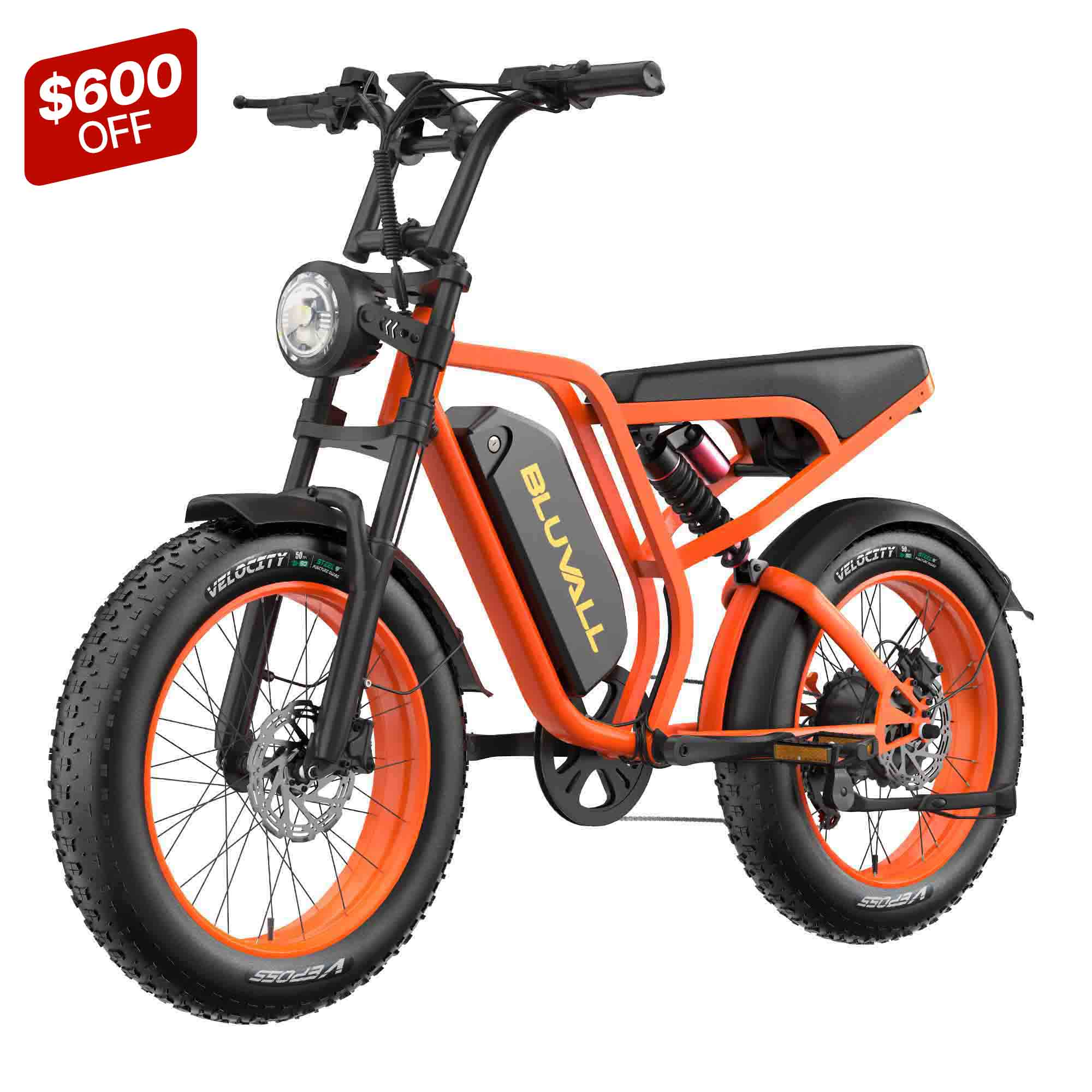 Bluvall SU8 48V 1000W Full Suspension eBike（US）