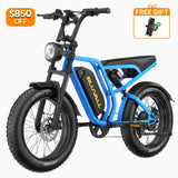 Bluvall SU8 1500W Full Suspension Fat Tire Bike
