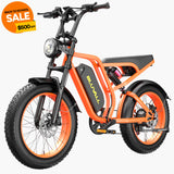 Bluvall SU8 52V 1500W Full Suspension Fat Tire Bike