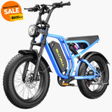 Bluvall SU8 52V 1500W Full Suspension Fat Tire Bike