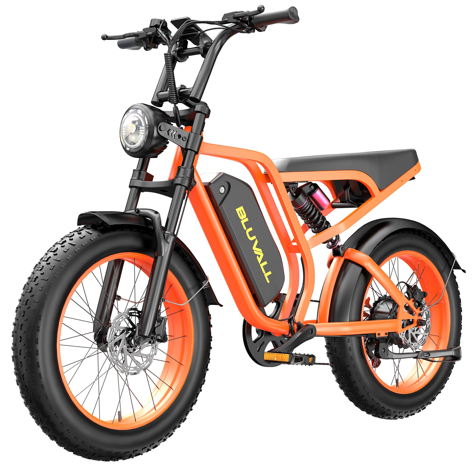 Bluvall SU8 52V 1500W Full Suspension Fat Tire Bike
