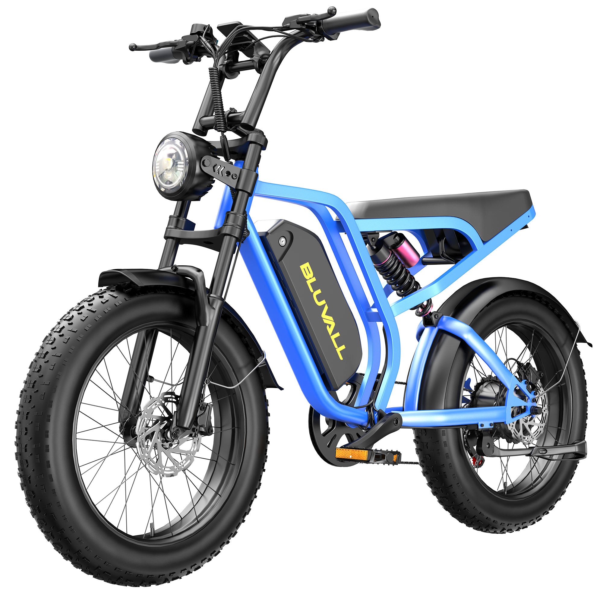 Bluvall SU8 52V 1500W Full Suspension Fat Tire Bike