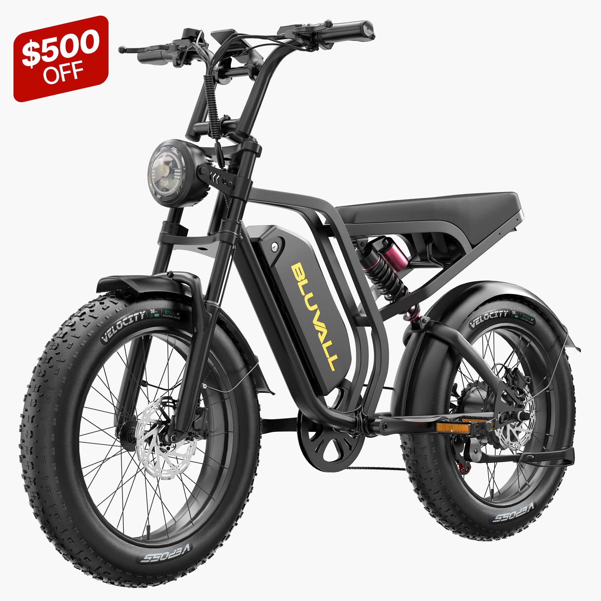 Bluvall SU8 48V 1000W Full Suspension eBike（US）
