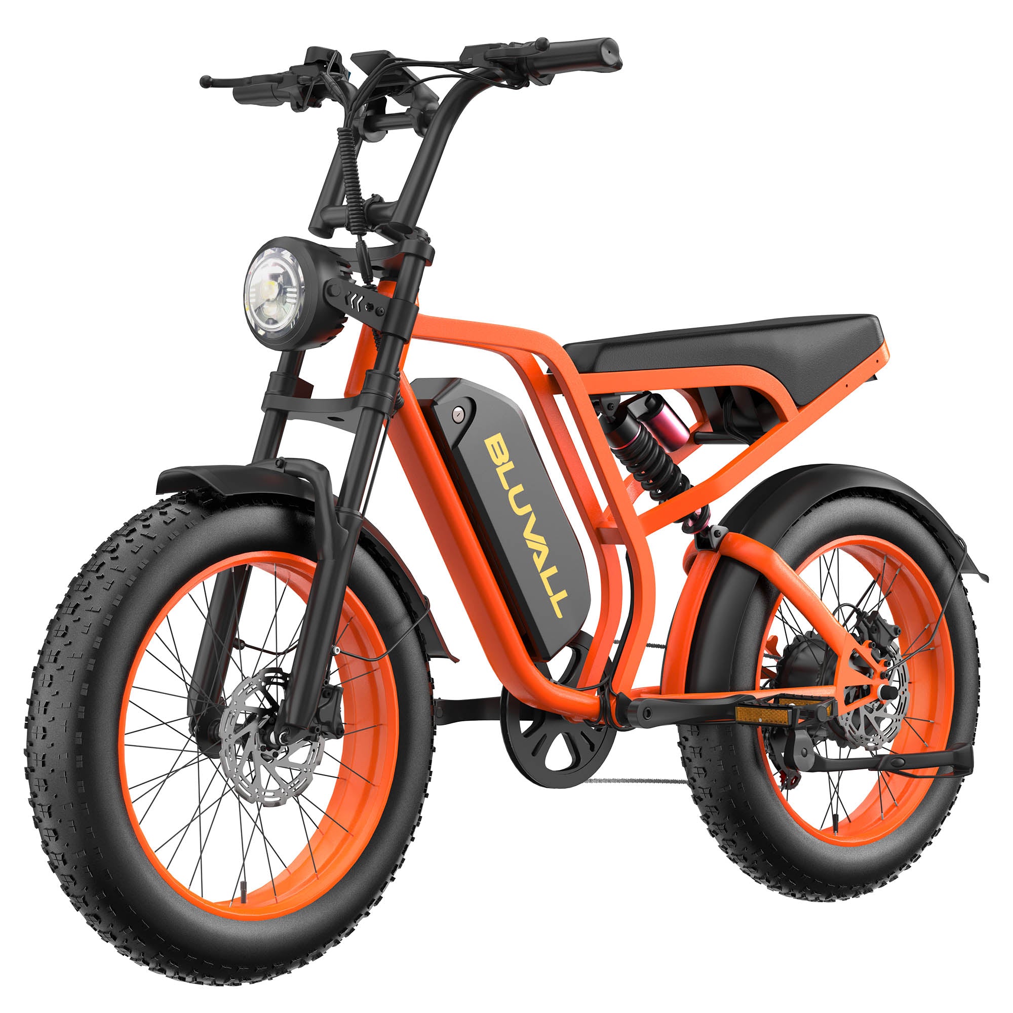 Bluvall SU8 52V 1500W Full Suspension Fat Tire Bike