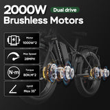 Bluvall V1 1000W Dual Motor eBike