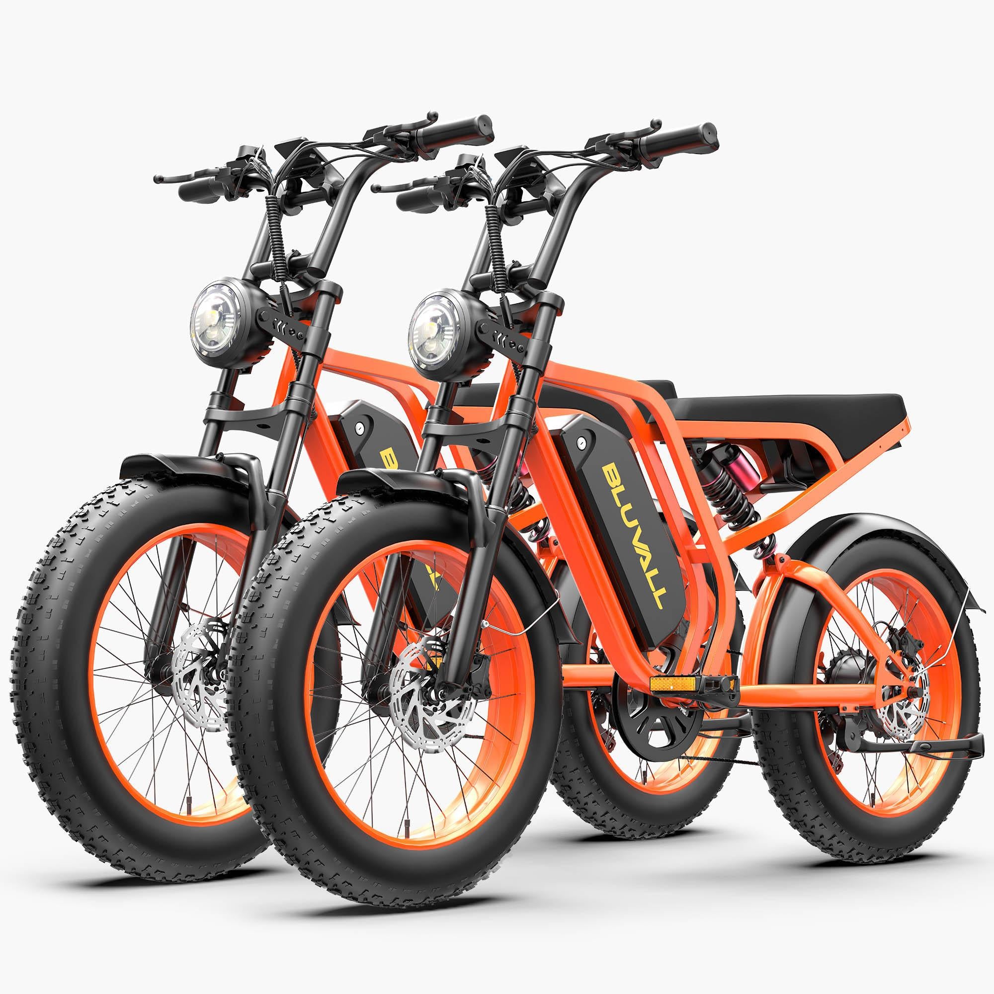 Bluvall SU8 48V 1000W Full Suspension eBike 2 pack