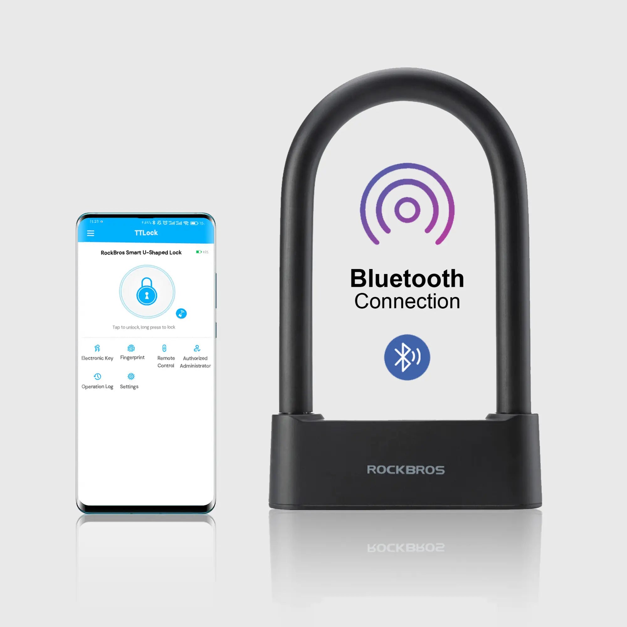 Ebike Smart Fingerprint Security U-Lock