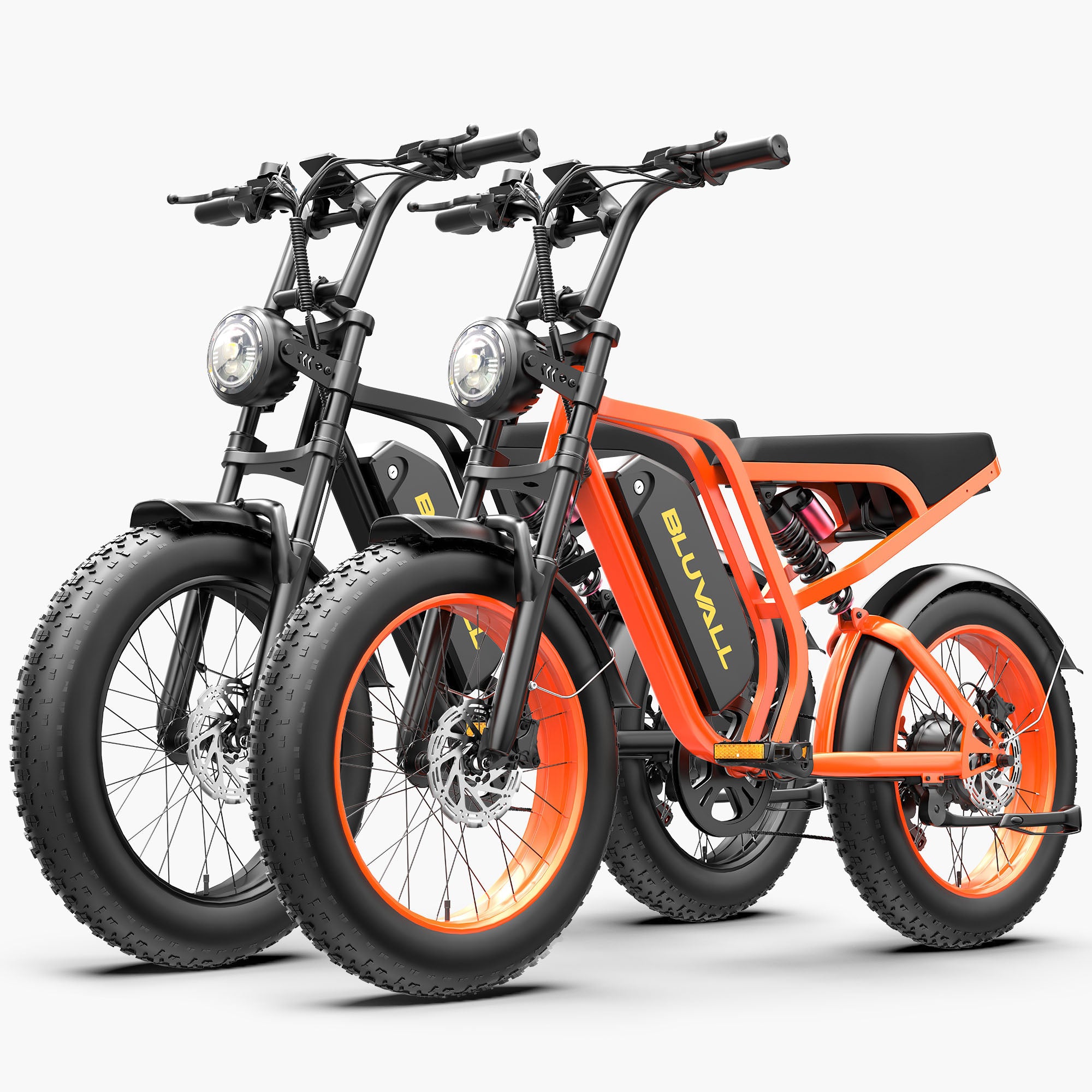 Bluvall SU8 48V 1000W Full Suspension eBike 2 pack