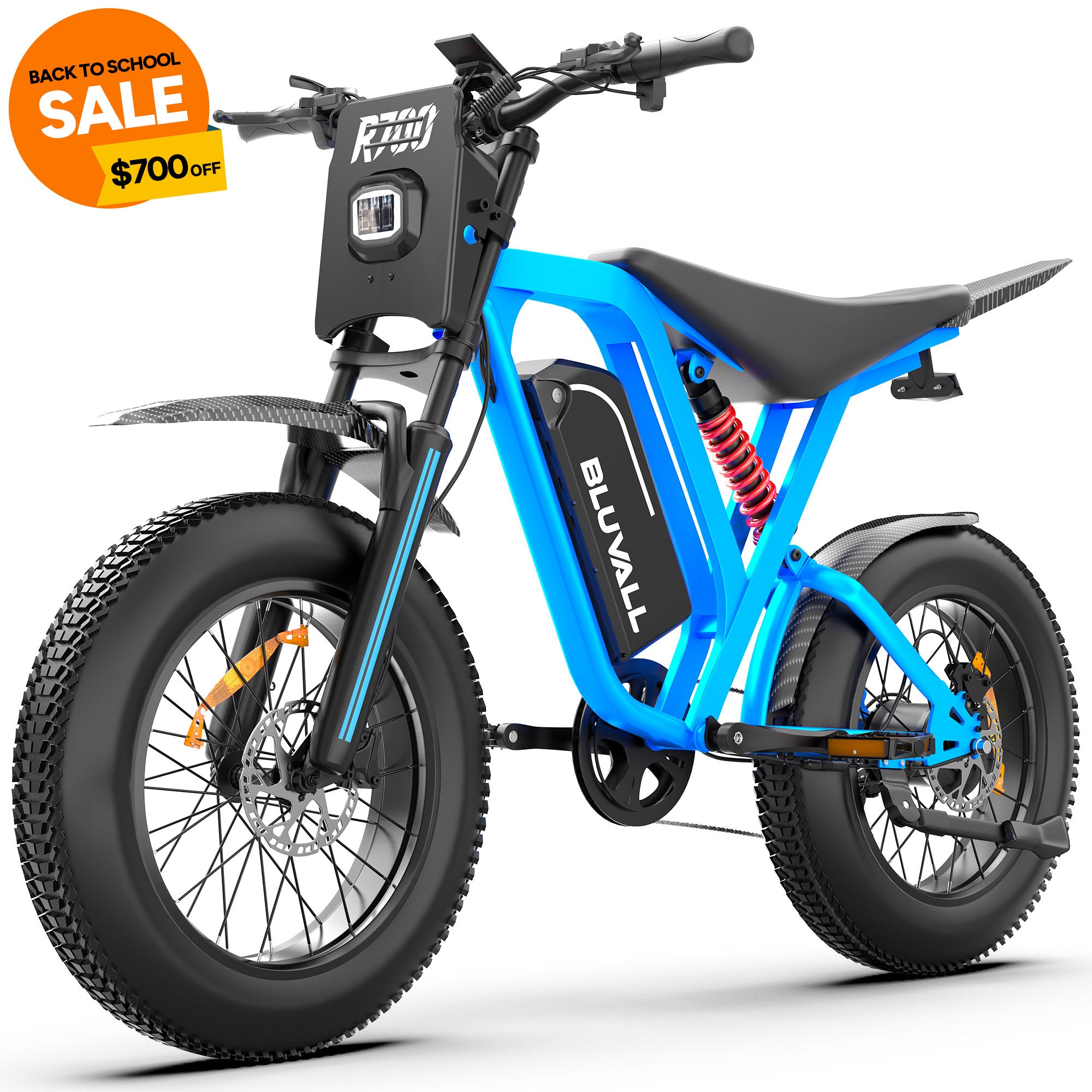 Bluvall R700 1500W 52V Long Range All-Terrain eBike(US)