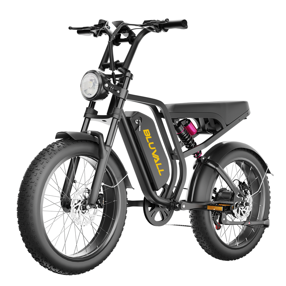 Bluvall SU8 48V 1000W Full-Suspension-E-Bike